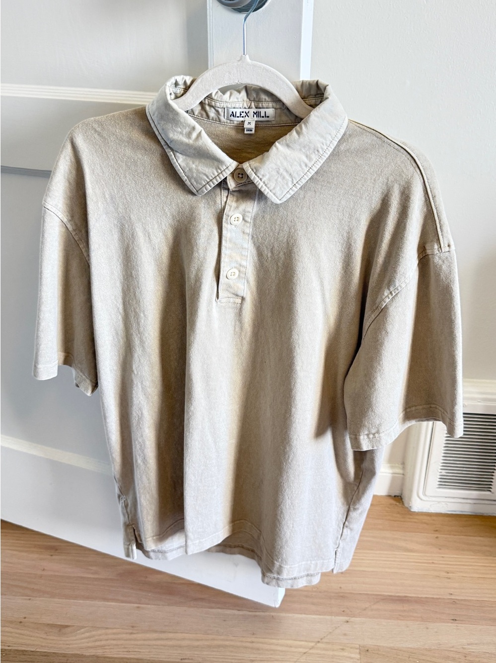 Alex Mill Men’s Beige Polo Shirt